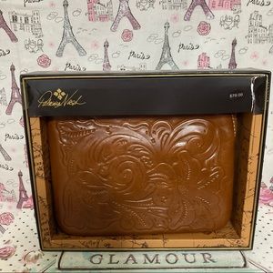 Patricia Nash Tooled Leather Wristlet Clutch